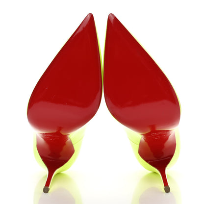Christian Louboutin Patent So Kate 120 Pumps 37 Neon Yellow 5 of 11