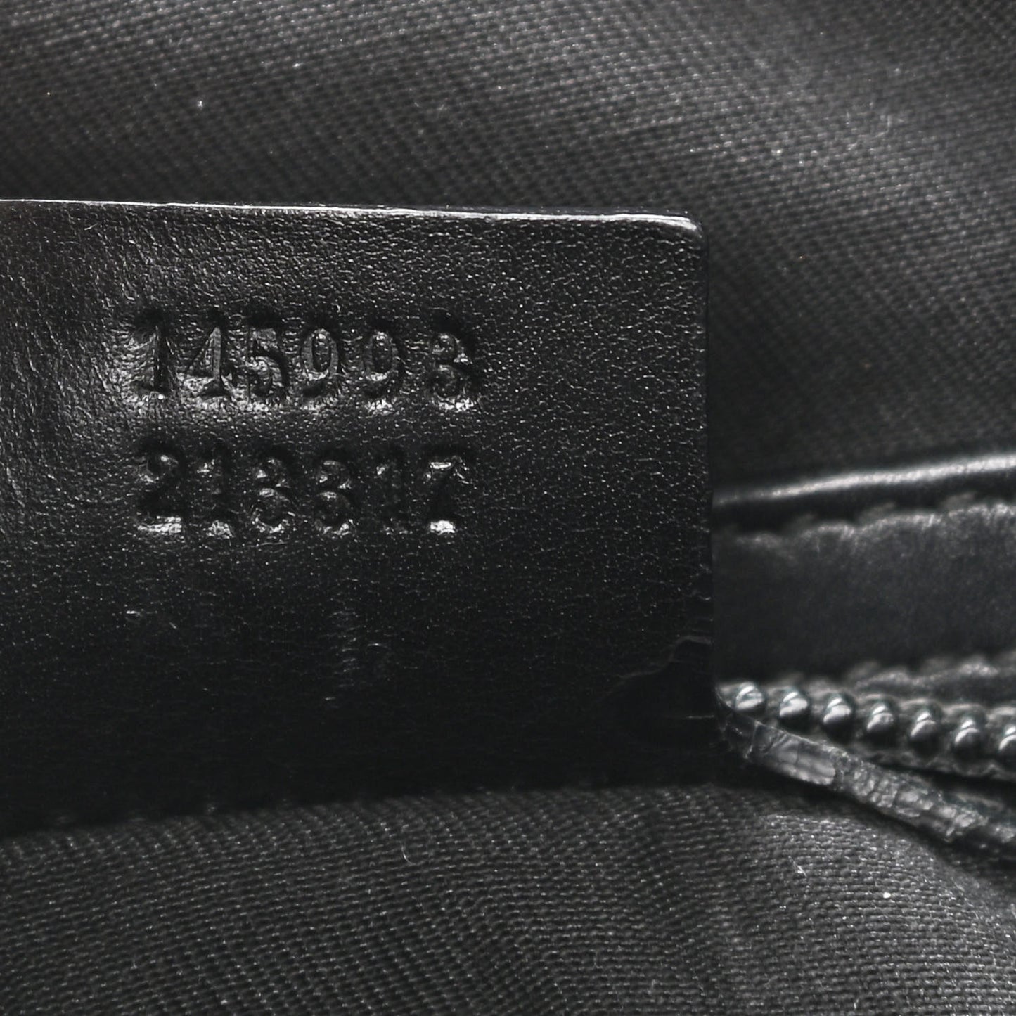Guccissima Large Punch Tote Black