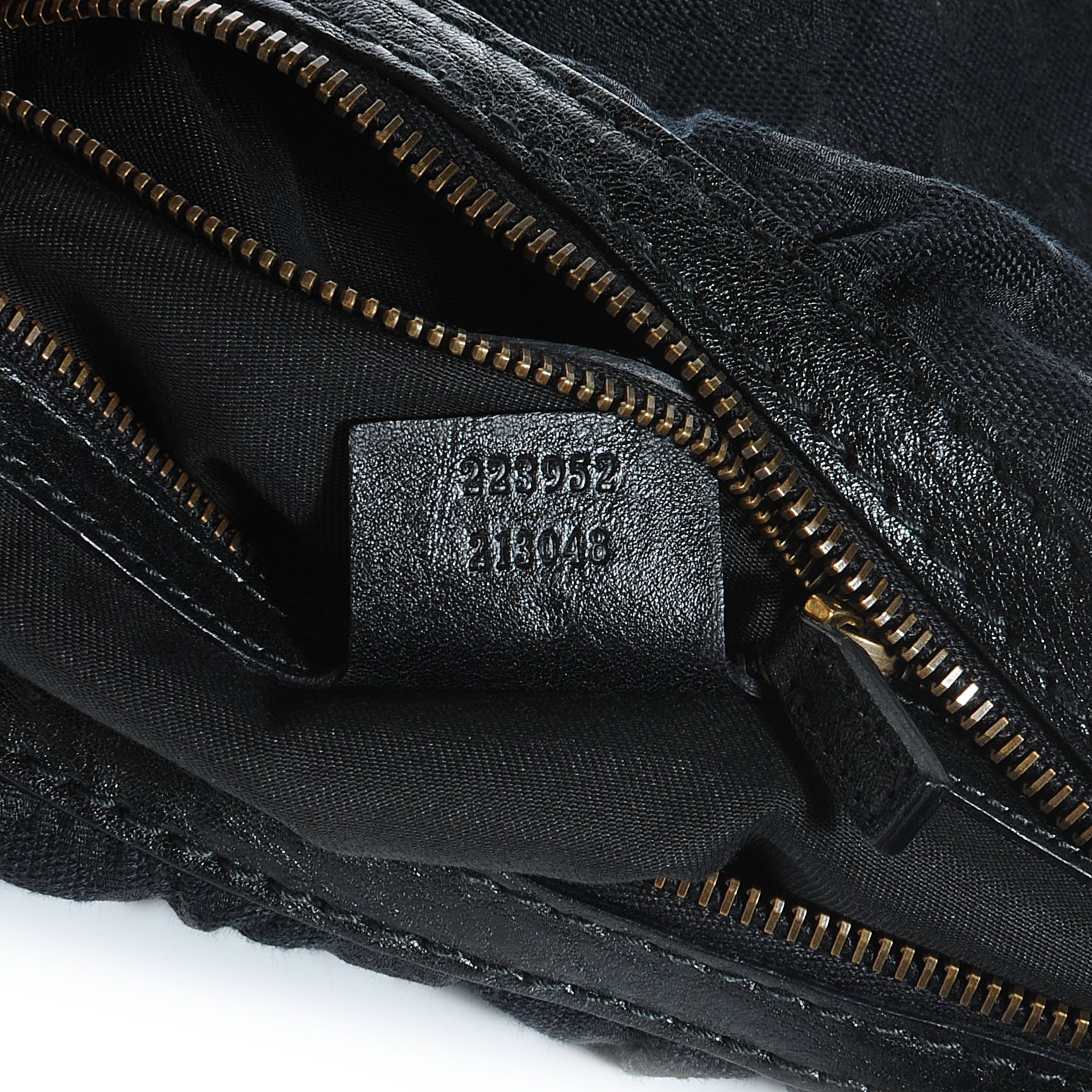 Gucci Monogram Interlocking Medium Hobo Black 7 of 7