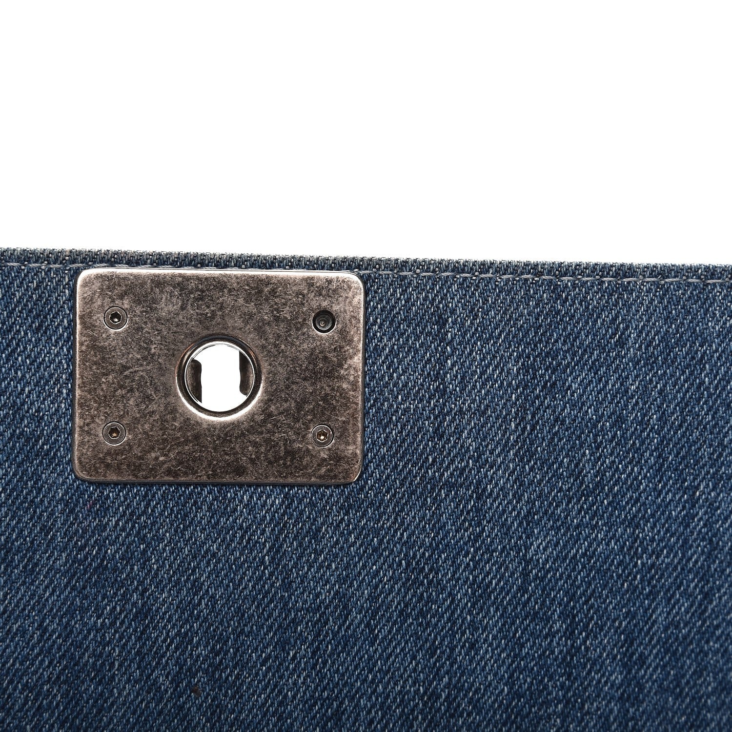 Chanel Denim Quilted Medium Boy Flap Blue 12 of 14