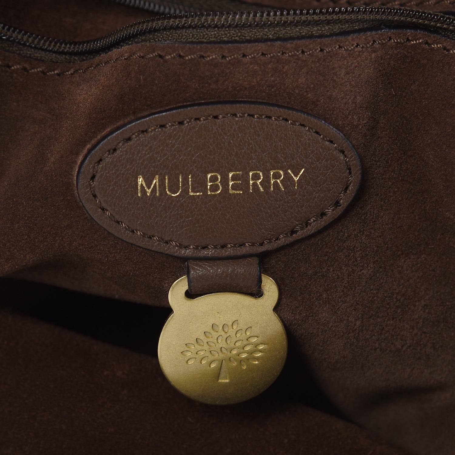 Mulberry Suede Effie Satchel Brown 6 of 15