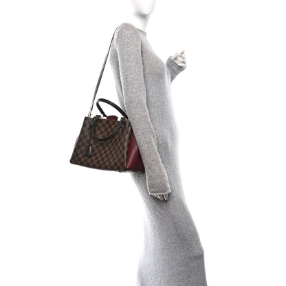 Louis Vuitton Damier Ebene Cuir Taurillon Brittany Bordeaux 2 of 11