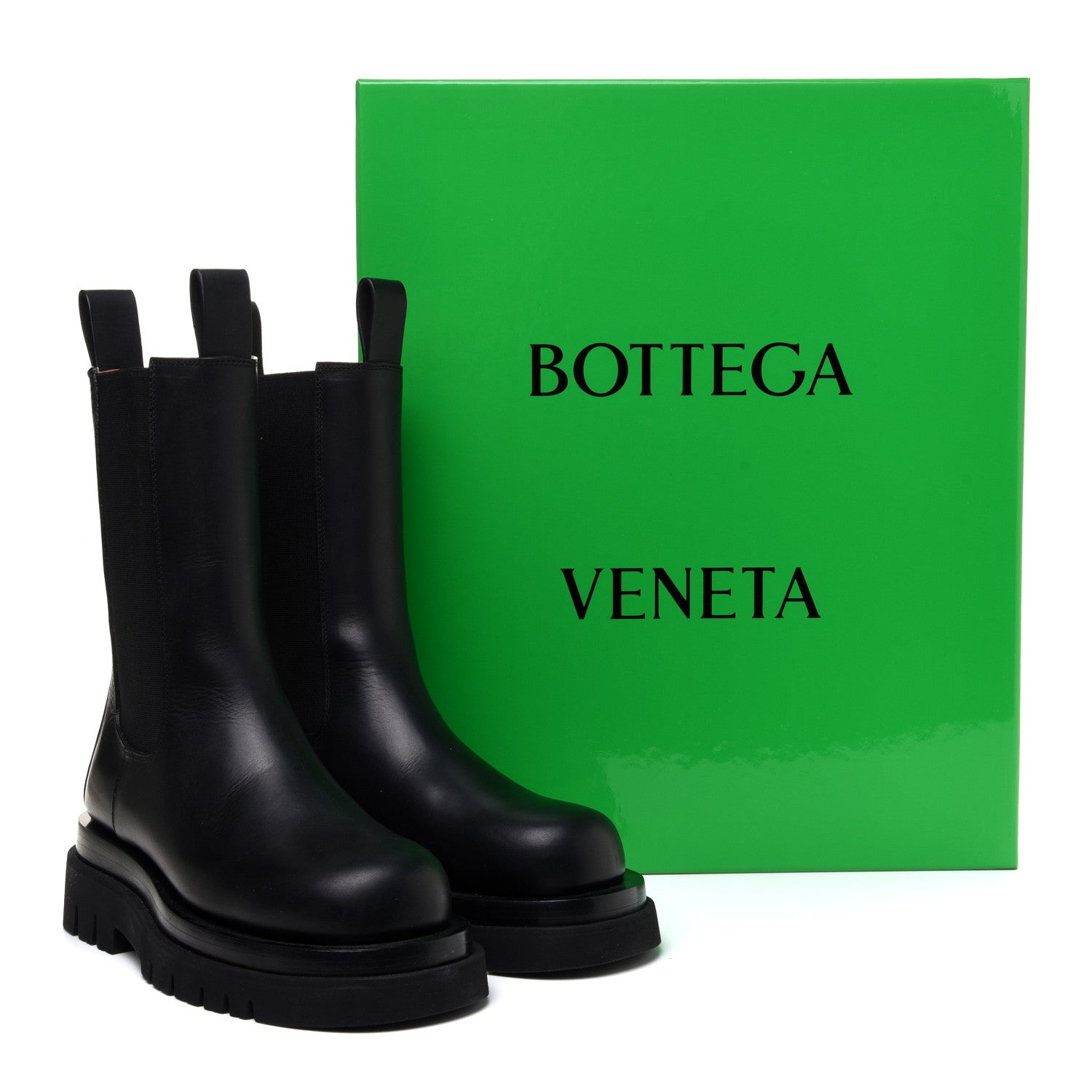 Bottega Veneta Calfskin The Lug Chelsea 55mm Boots 36 Black 9 of 9