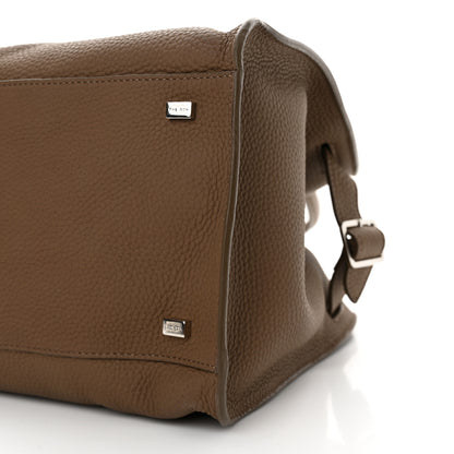 The Row Matte Grained Calfskin Soft Margaux 12 Taupe 9 of 10