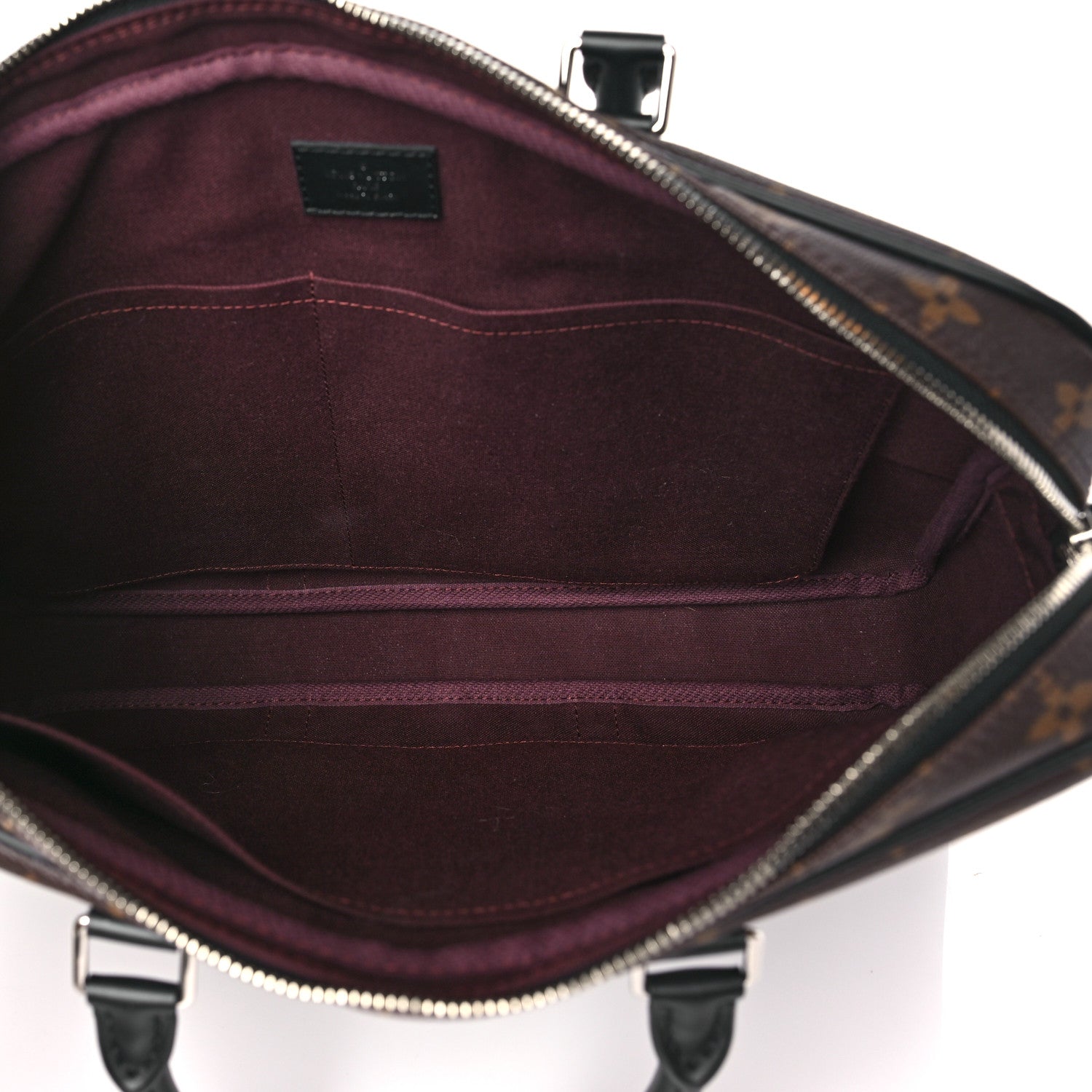 Louis Vuitton LOUIS VUITTON Monogram Macassar Porte-Documents Voyage PM 5 of 8