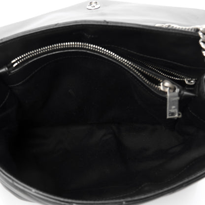 Saint Laurent Calfskin Y Quilted Monogram Medium Loulou Chain Satchel Black 5 of 11