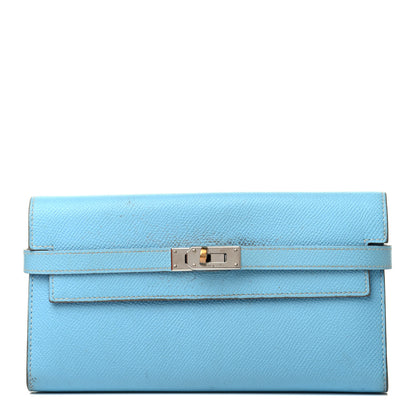 Hermes Epsom Kelly Longue Wallet Celeste 1 of 9