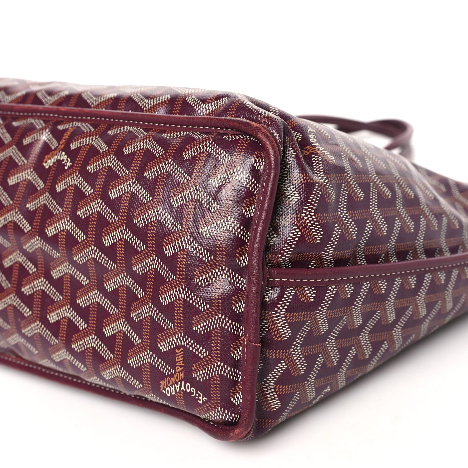 Goyard Goyardine Reversible Anjou PM Burgundy 14 of 17