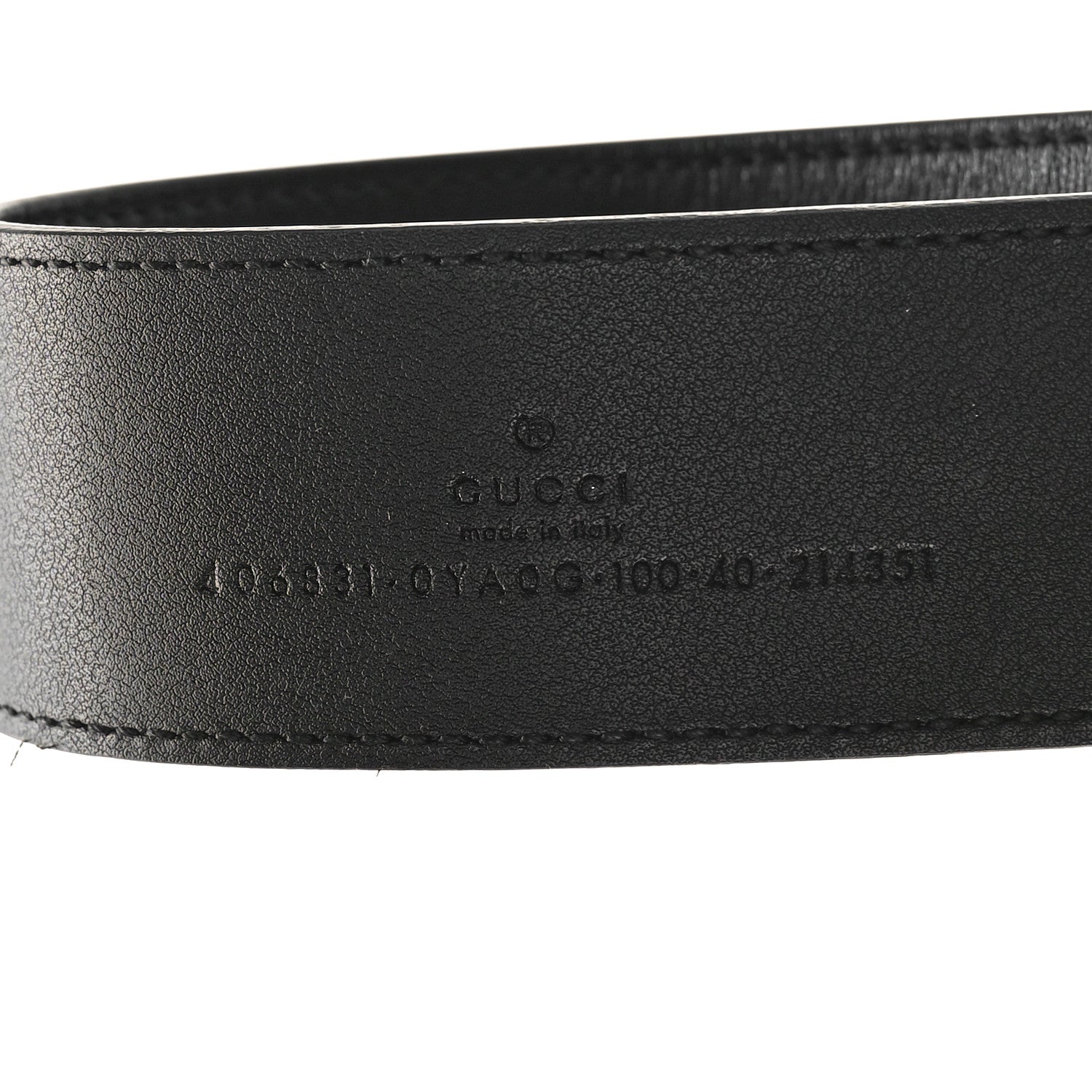 Gucci Calfskin Double G 40mm Belt 100 40 Black 3 of 5