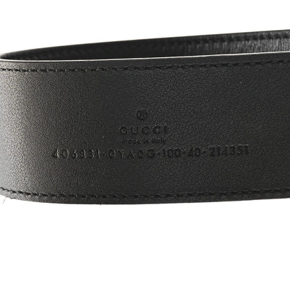 Gucci Calfskin Double G 40mm Belt 100 40 Black 3 of 5