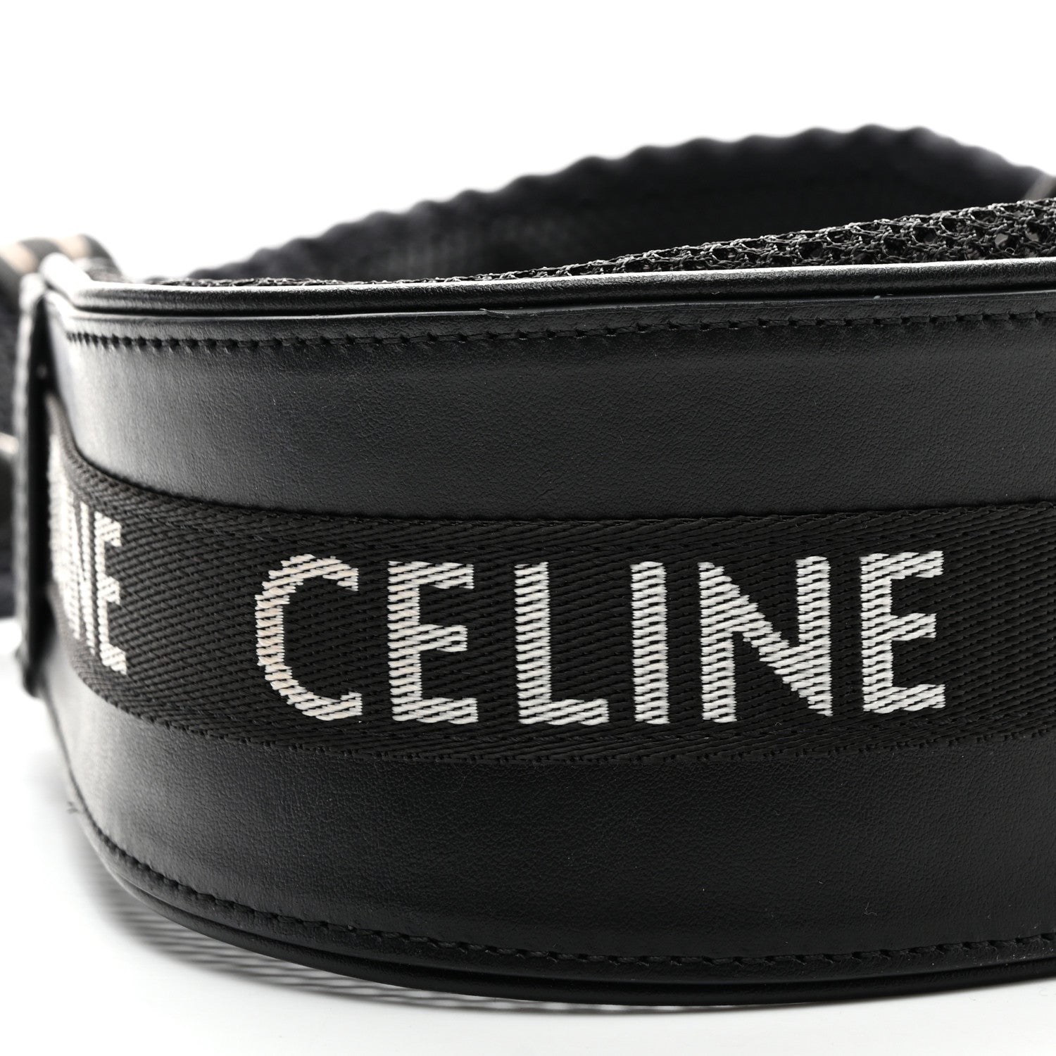 Celine Mesh Ava Trekking Shoulder Bag Black 9 of 10