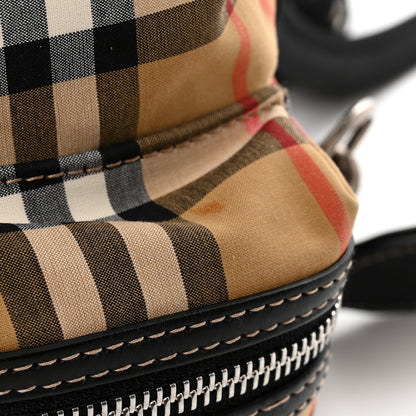 Burberry Vintage Rainbow Check Small Rucksack Backpack Antique Yellow 11 of 11