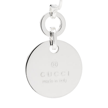 Gucci Sterling Silver Trademark Round Drop Earrings 4 of 6