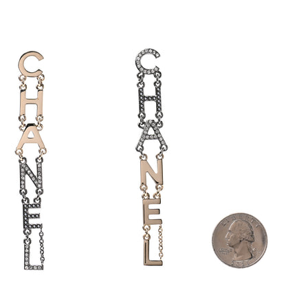 Chanel Crystal Pearl Chanel Bright Young Things Earrings Gold Ruthenium 2 of 4