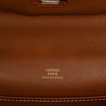 Hermes Swift Kelly Pochette Clutch Gold 19 of 21