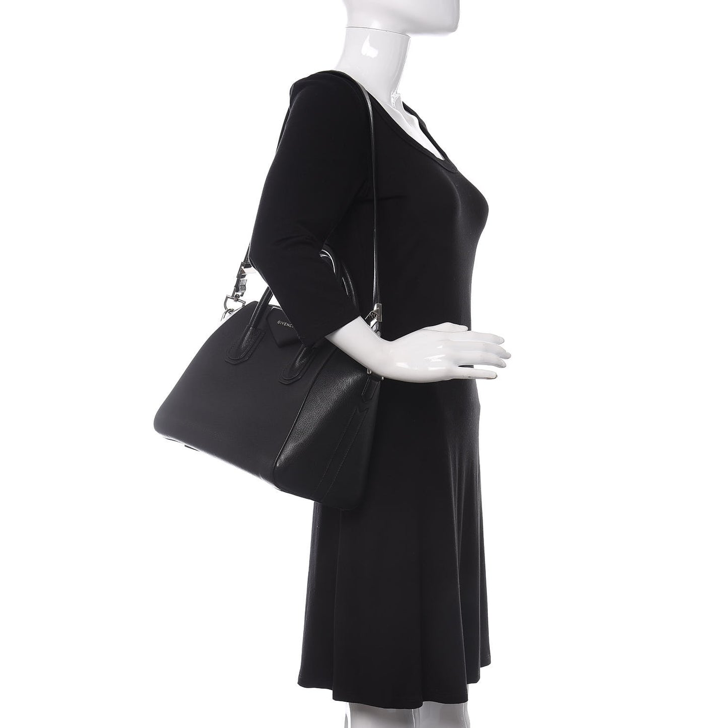 Sugar Goatskin Small Antigona Black