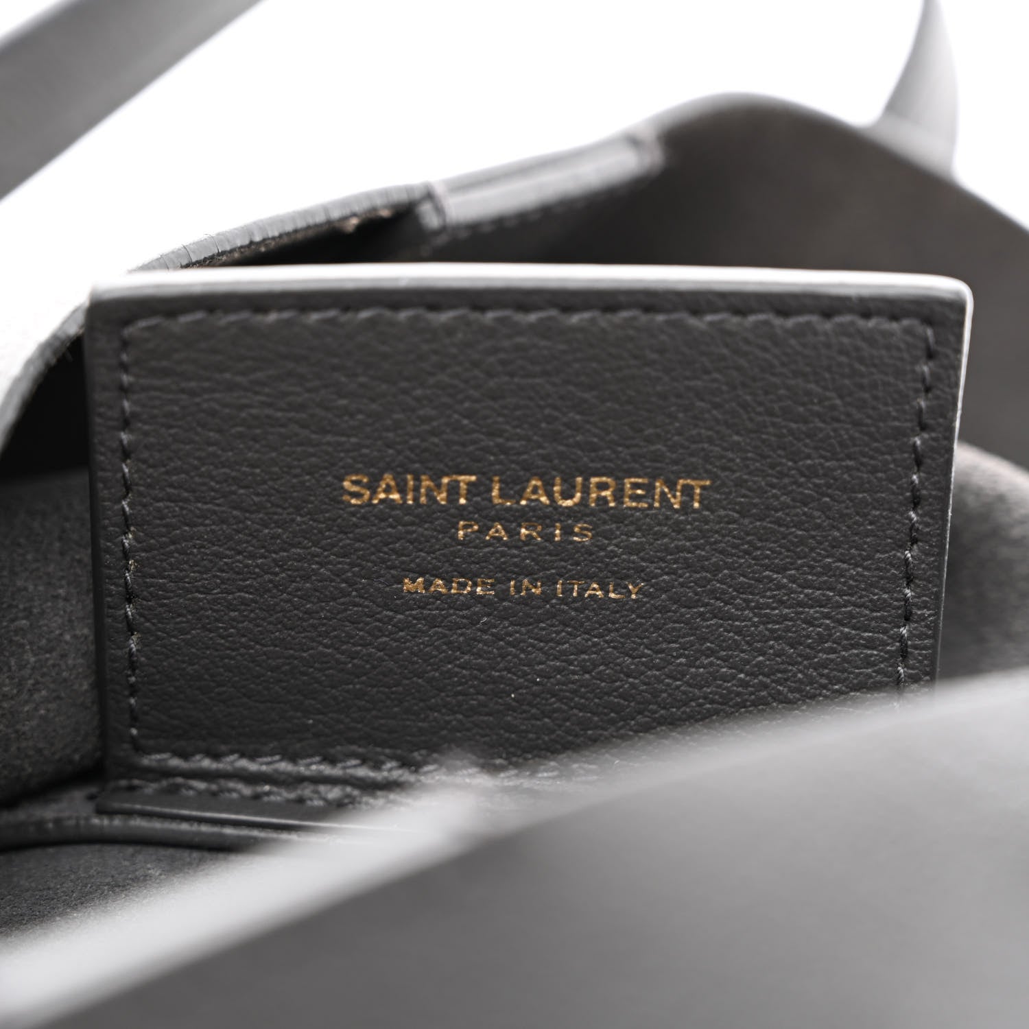 Saint Laurent Calfskin Toy Shopping Tote Earth Grey 6 of 13