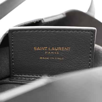 Saint Laurent Calfskin Toy Shopping Tote Earth Grey 6 of 13