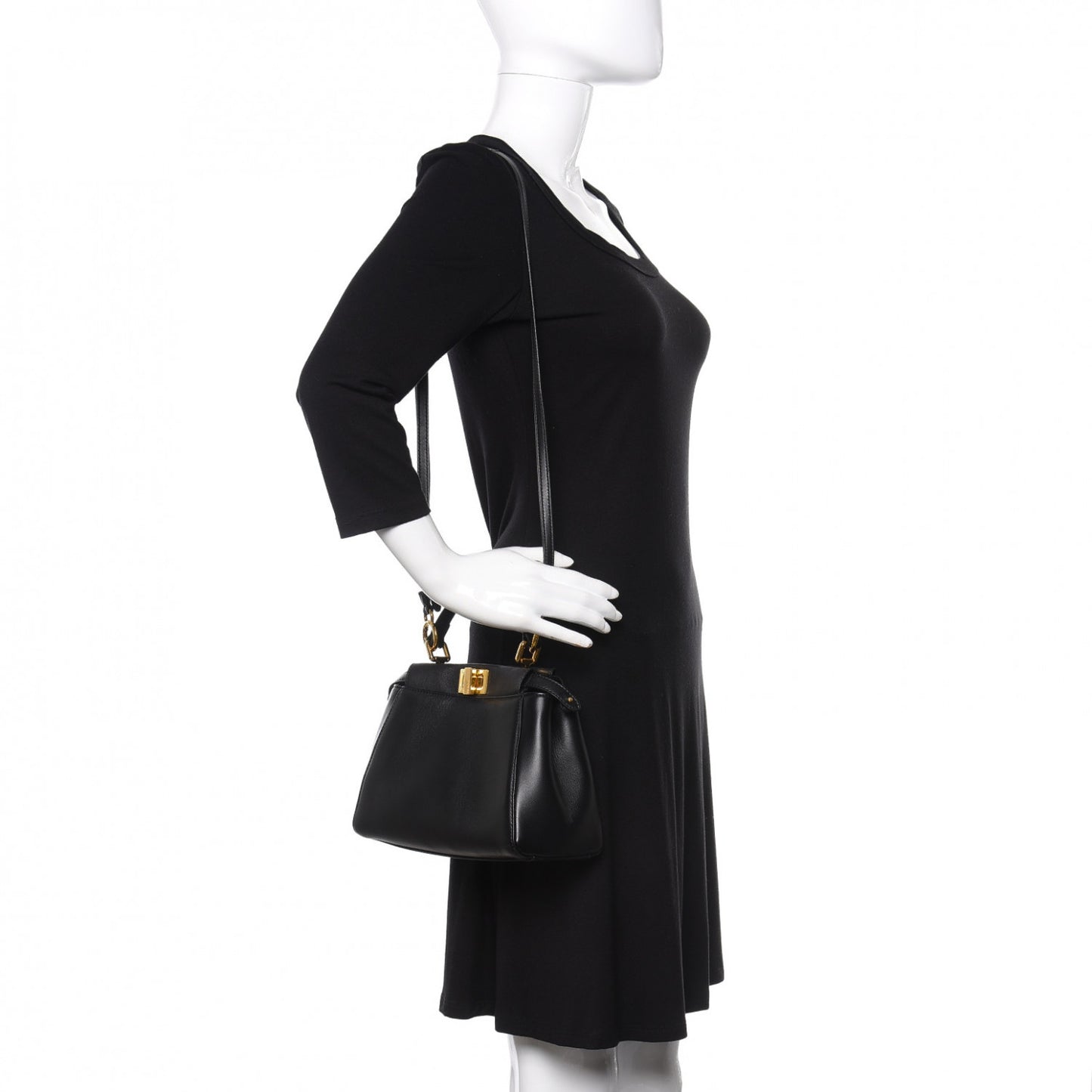 Nappa Mini Peekaboo Iconic Satchel Black