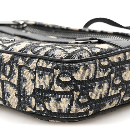 Christian Dior HOMME Oblique Mini Safari Messenger Navy Blue 9 of 10