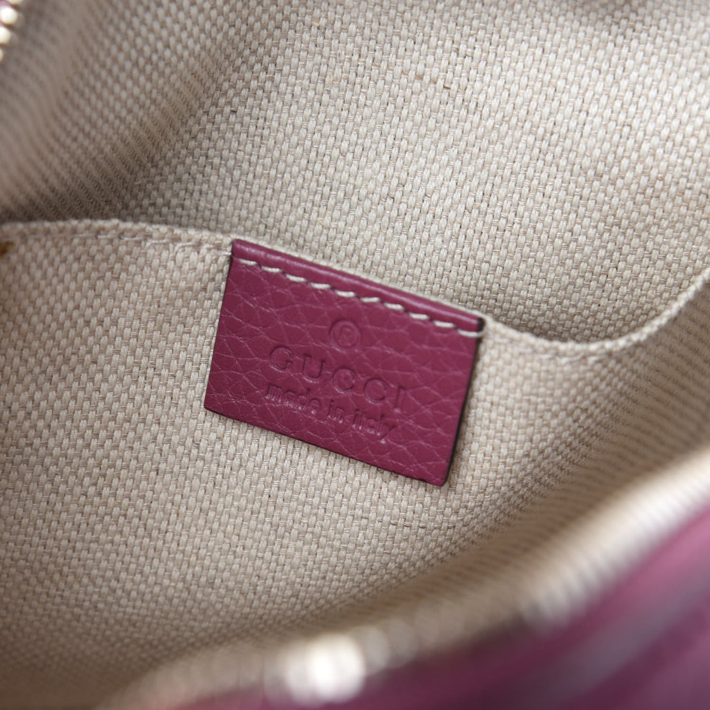 Pebbled Calfskin Small Soho Disco Bag Peonia Flower