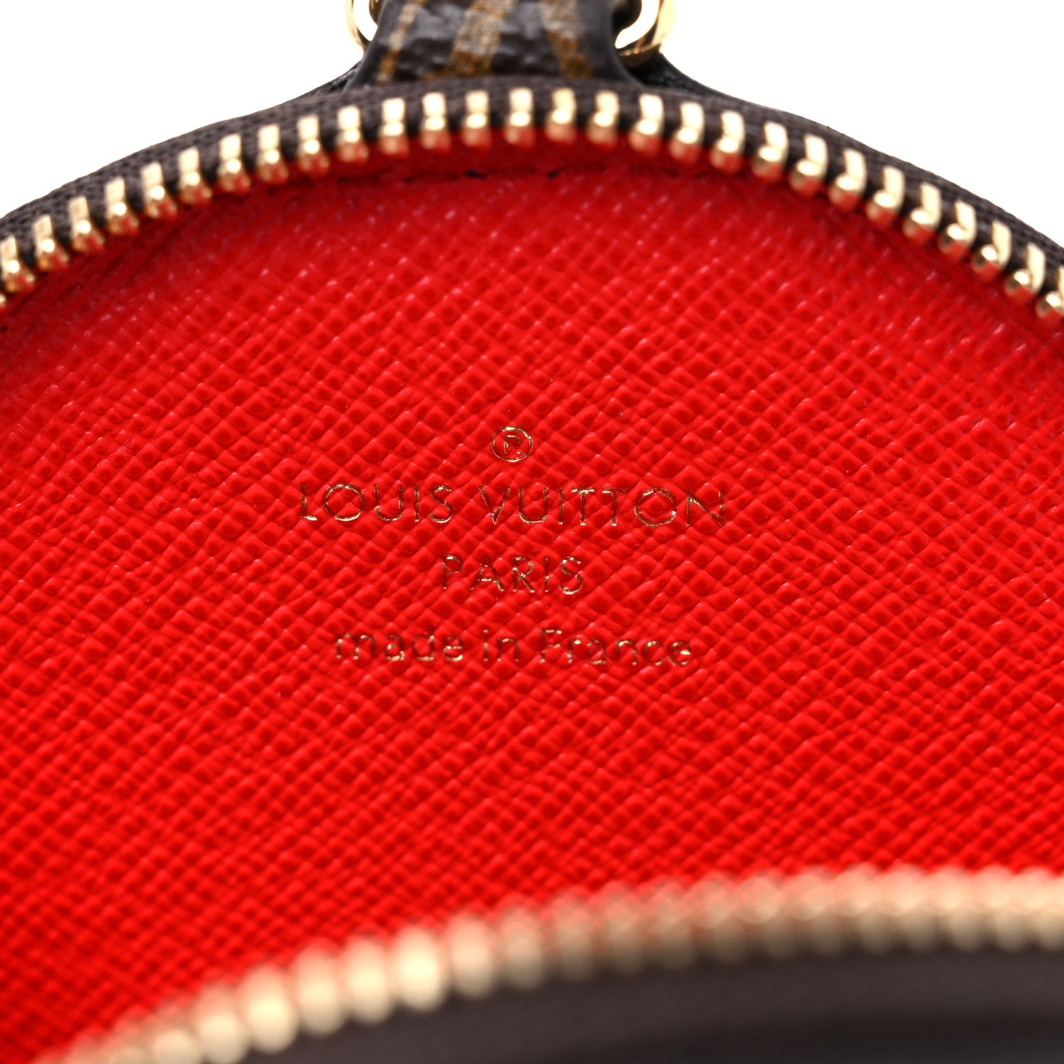 Louis Vuitton Monogram OnTheGo East West Round Coin Purse Red 6 of 6