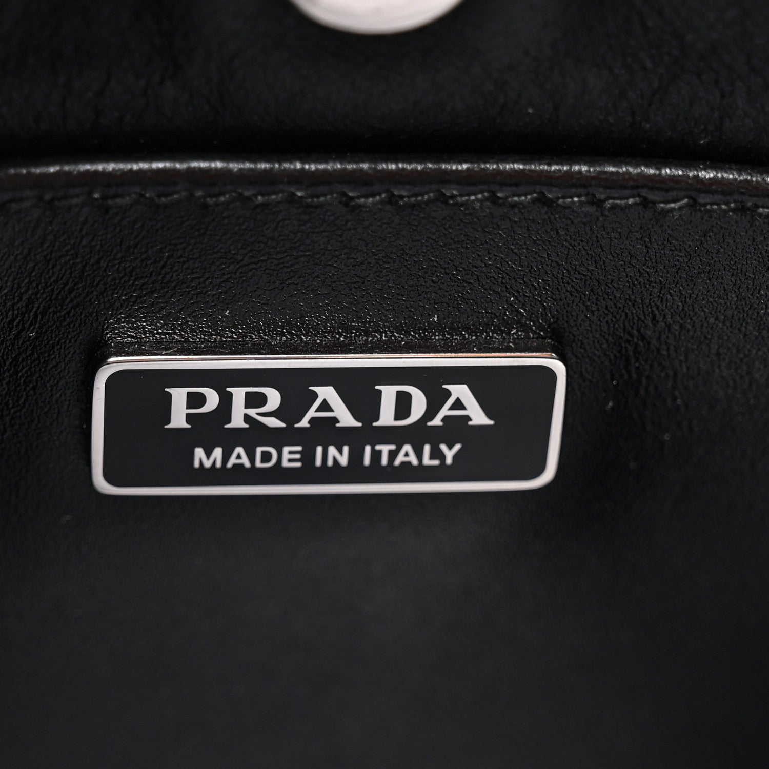 Prada Spazzolato Cleo Shoulder Bag Black 6 of 9