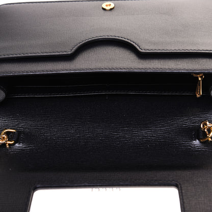Gucci Azalea Calfskin Marina Chain Wallet Black 9 of 17