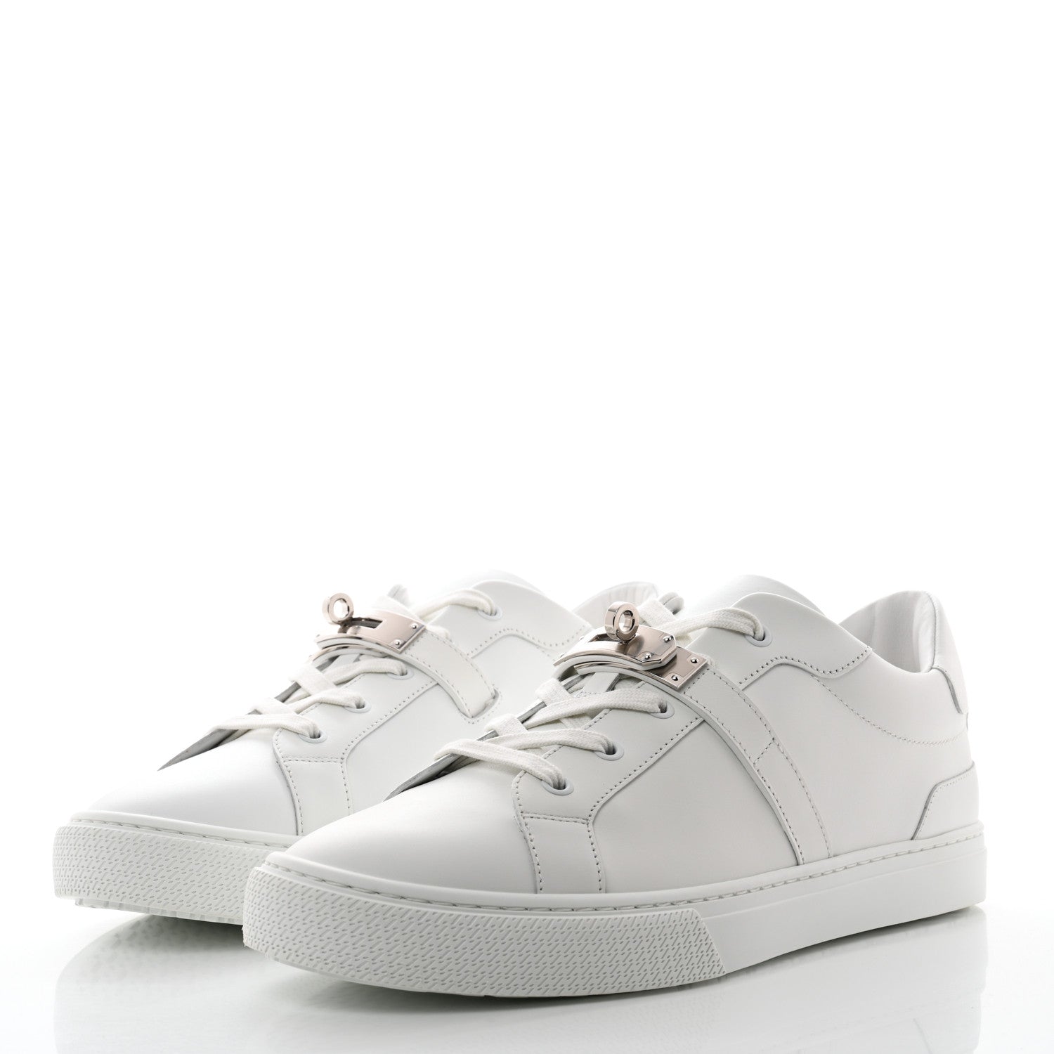 Hermes Calfskin Mens Day Sneakers 42 White 3 of 9
