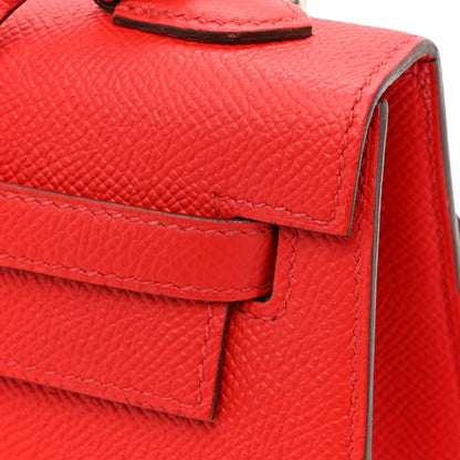 Hermes Epsom Kelly Sellier 25 Rouge De Coeur 14 of 14