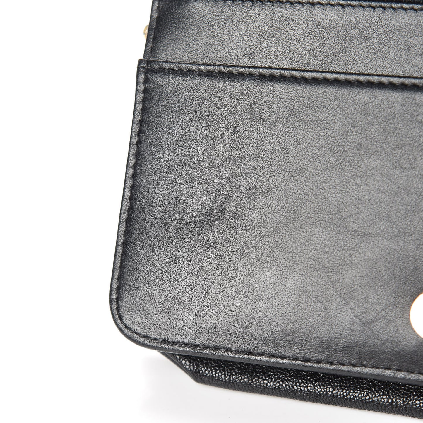 Caviar Quilted Boy Wallet On Chain WOC Black