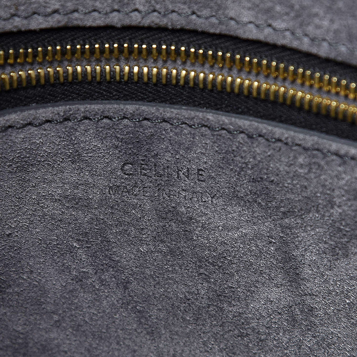 Soft Grained Calfskin Sangle Bucket Bag Storm