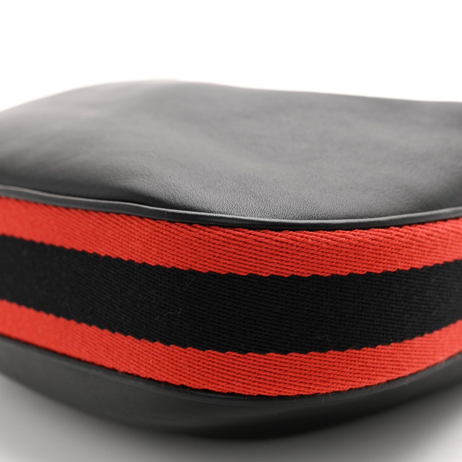 Gucci Aria Calfskin Web Small Attache Shoulder Bag Black 10 of 10