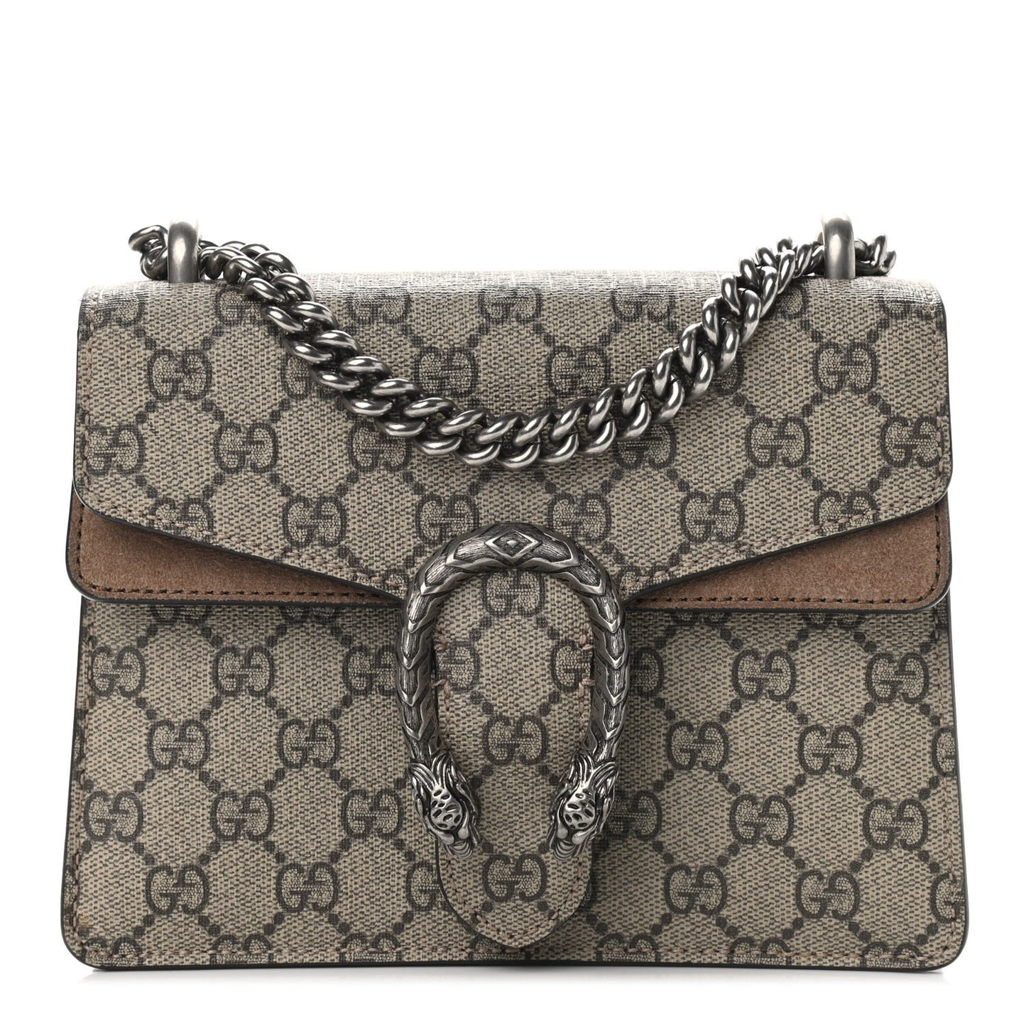 GG Supreme Monogram Mini Dionysus Shoulder Bag Taupe