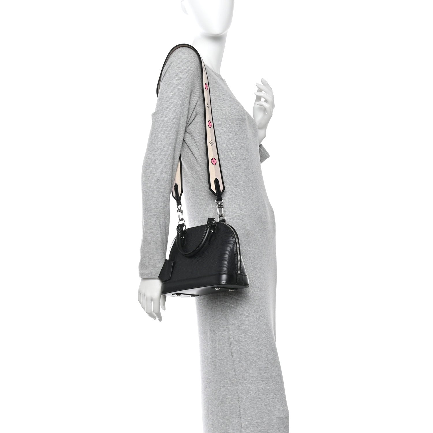 Louis Vuitton Epi Jacquard Alma BB Black 2 of 11