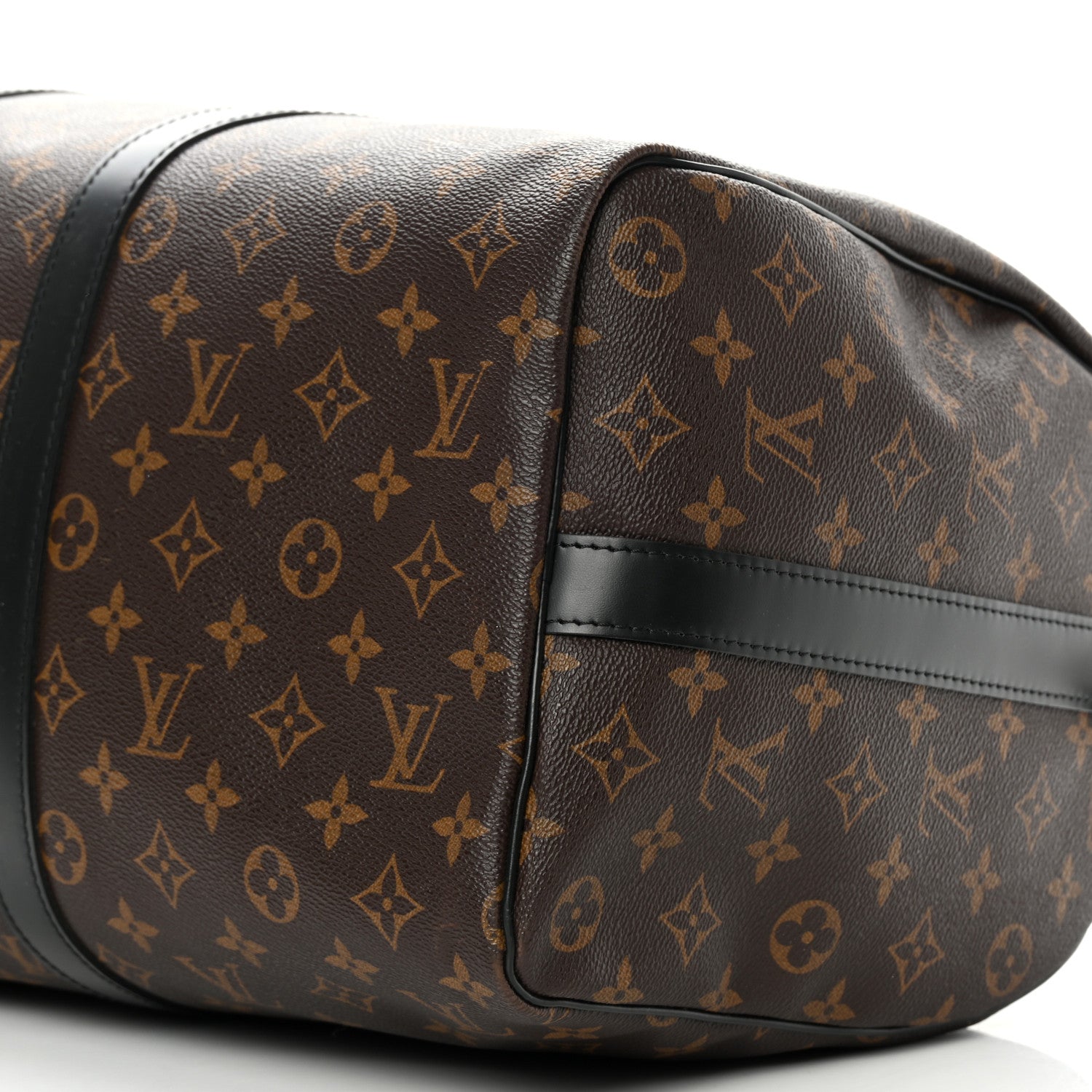 Louis Vuitton Monogram Macassar Keepall Bandouliere 45 10 of 13