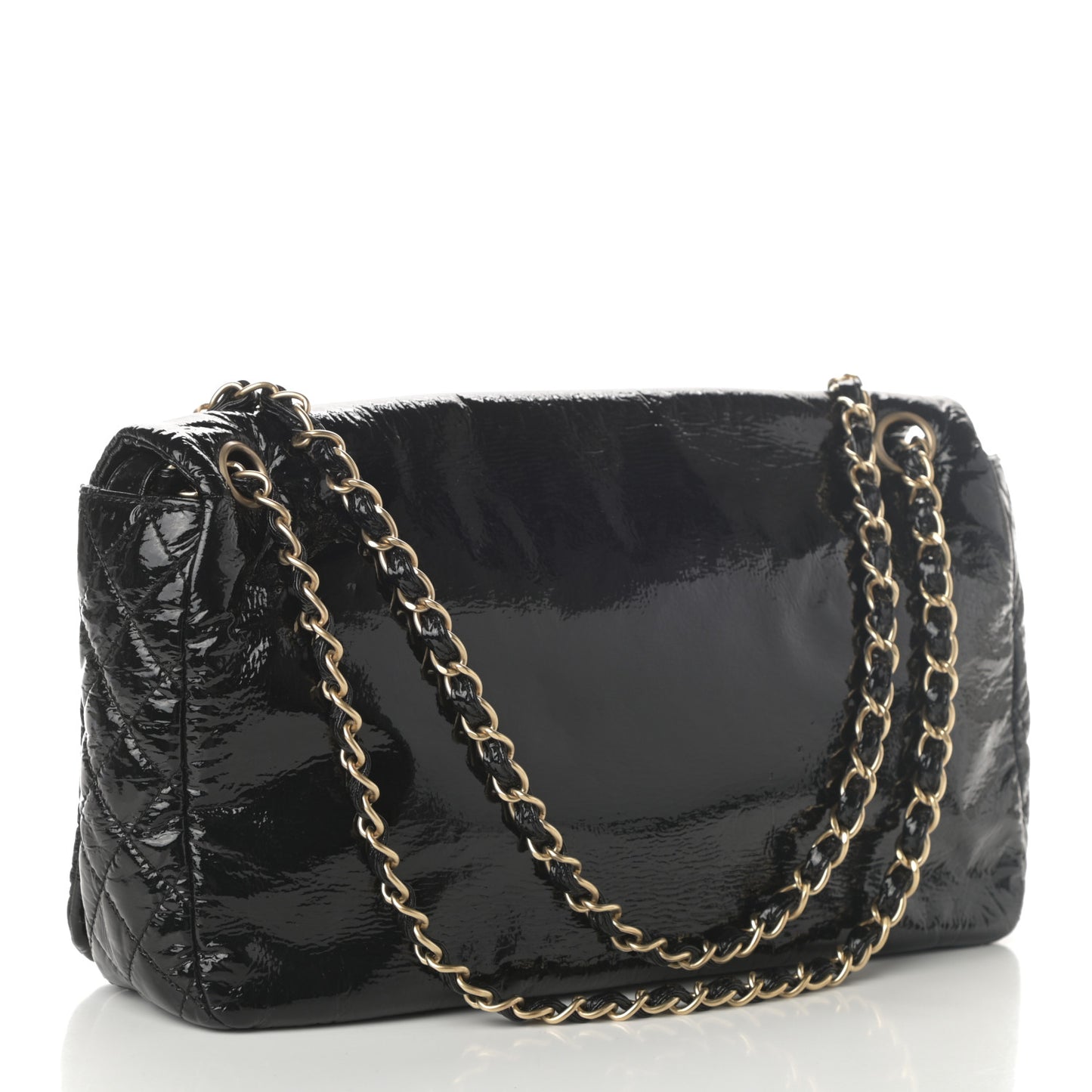 Vinyl Medium Rock and Chain Flap Black