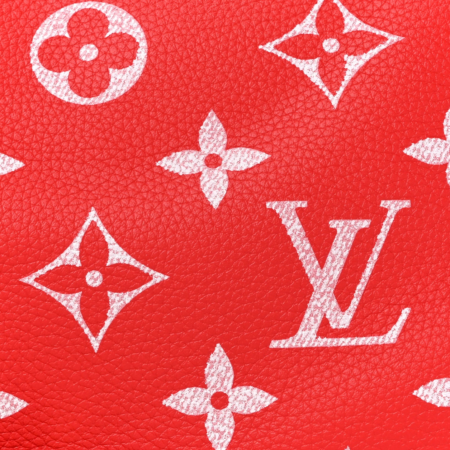 LOUIS VUITTON Calfskin Monogram Speedy P9 Bandouliere 40 Red