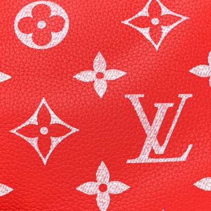 Louis Vuitton LOUIS VUITTON Calfskin Monogram Speedy P9 Bandouliere 40 Red 11 of 14