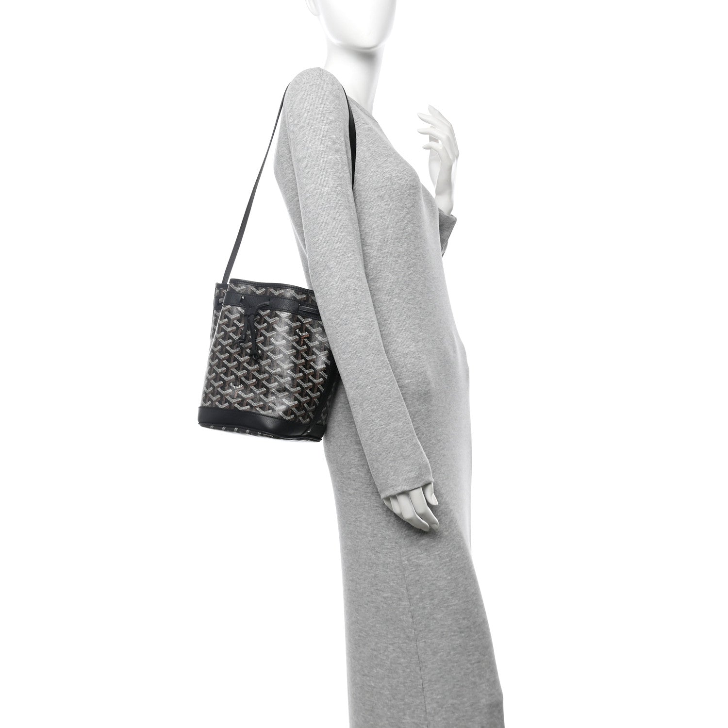 Goyard Goyardine Petit Flot Bucket Bag PM Black 2 of 9