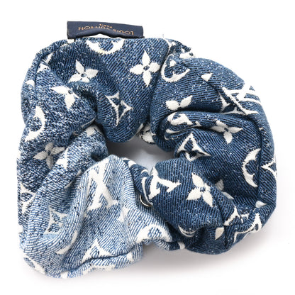 Louis Vuitton Cotton Denim Chouchou Scrunchy Bleu 1 of 4