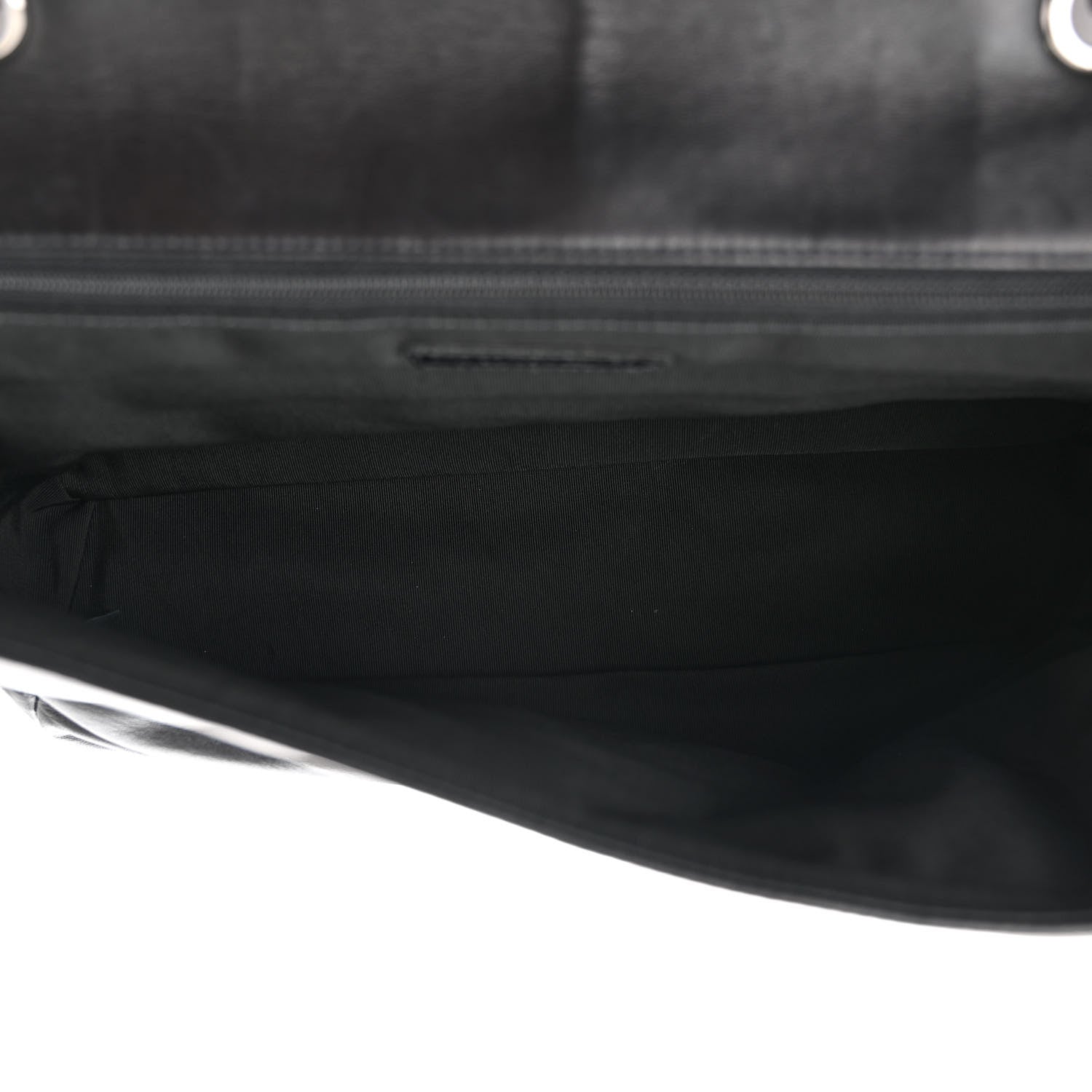 Chanel Lambskin Horizontal Quilt Jumbo Mademoiselle Flap Black 5 of 12