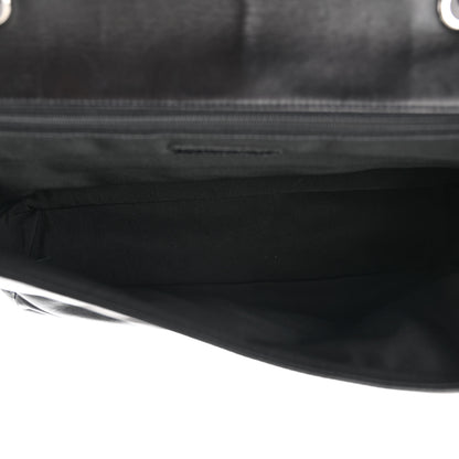 Chanel Lambskin Horizontal Quilt Jumbo Mademoiselle Flap Black 5 of 12