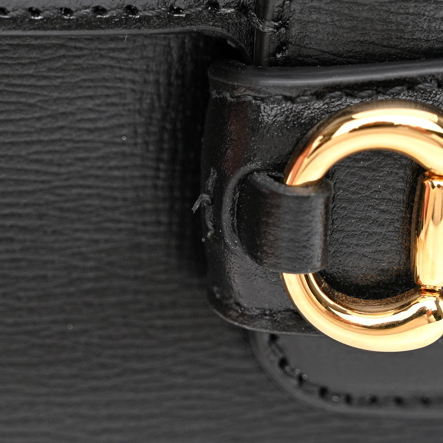 Gucci Azalea Calfskin Web Mini Horsebit 1955 Shoulder Bag Black 11 of 11