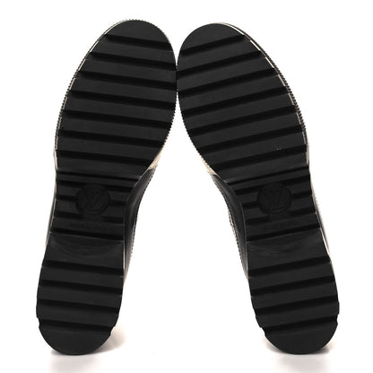 Louis Vuitton Calfskin Technical Nylon Laureate Platform Desert Boot 40 Black White 6 of 8