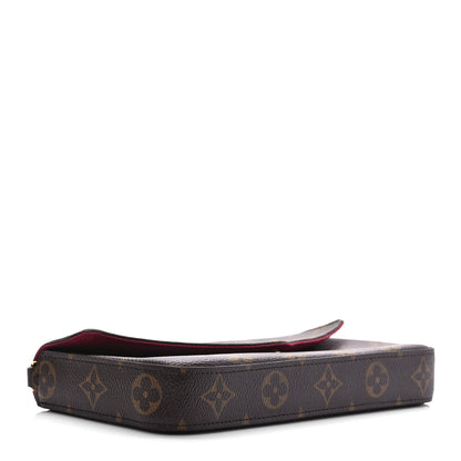 Louis Vuitton Monogram Pochette Felicie Chain Wallet Fuchsia 5 of 11