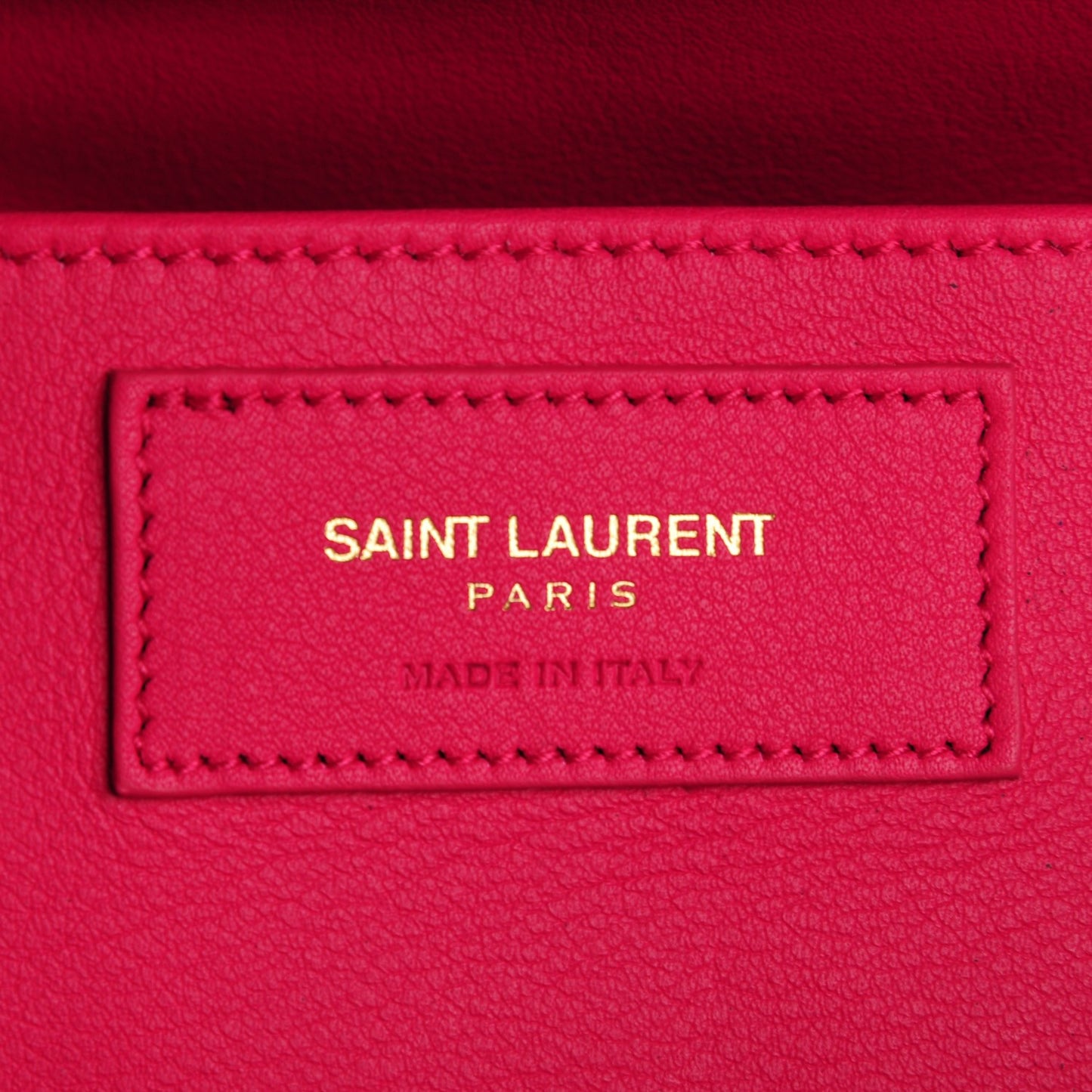 Calfskin Monogram Baby Cabas Fuchsia