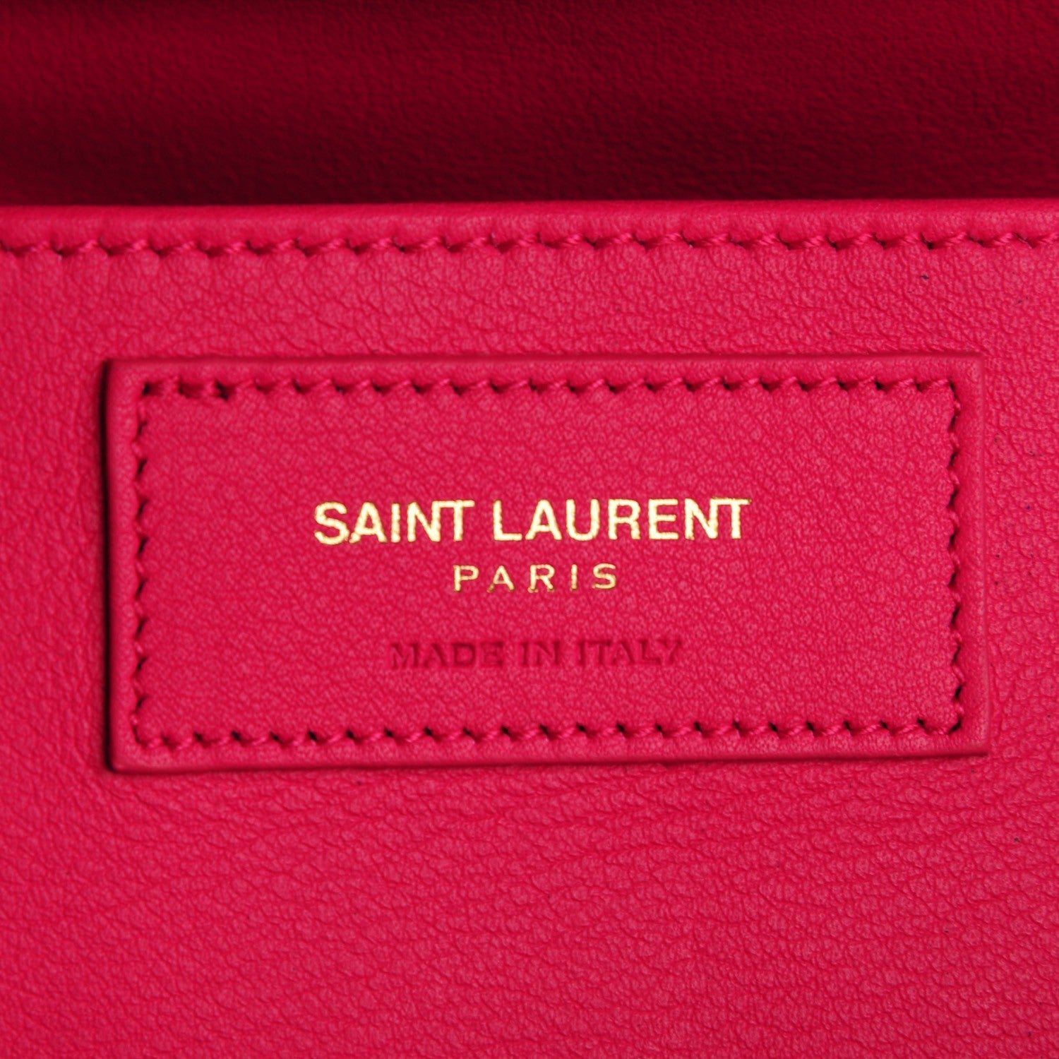 Saint Laurent Calfskin Monogram Baby Cabas Fuchsia 5 of 7