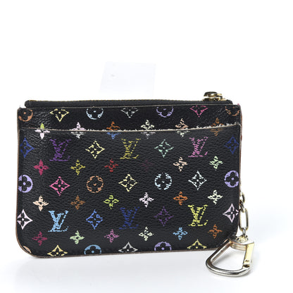 Louis Vuitton Monogram Multicolor Key Pouch Black Grenade 2 of 8