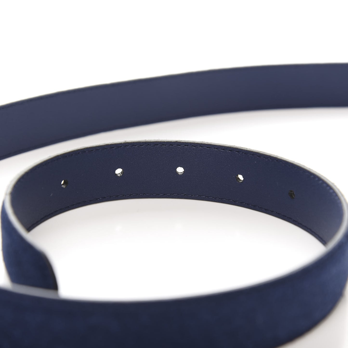 Suede Icaro G Cube 25mm Belt 100 40 Dark Navy